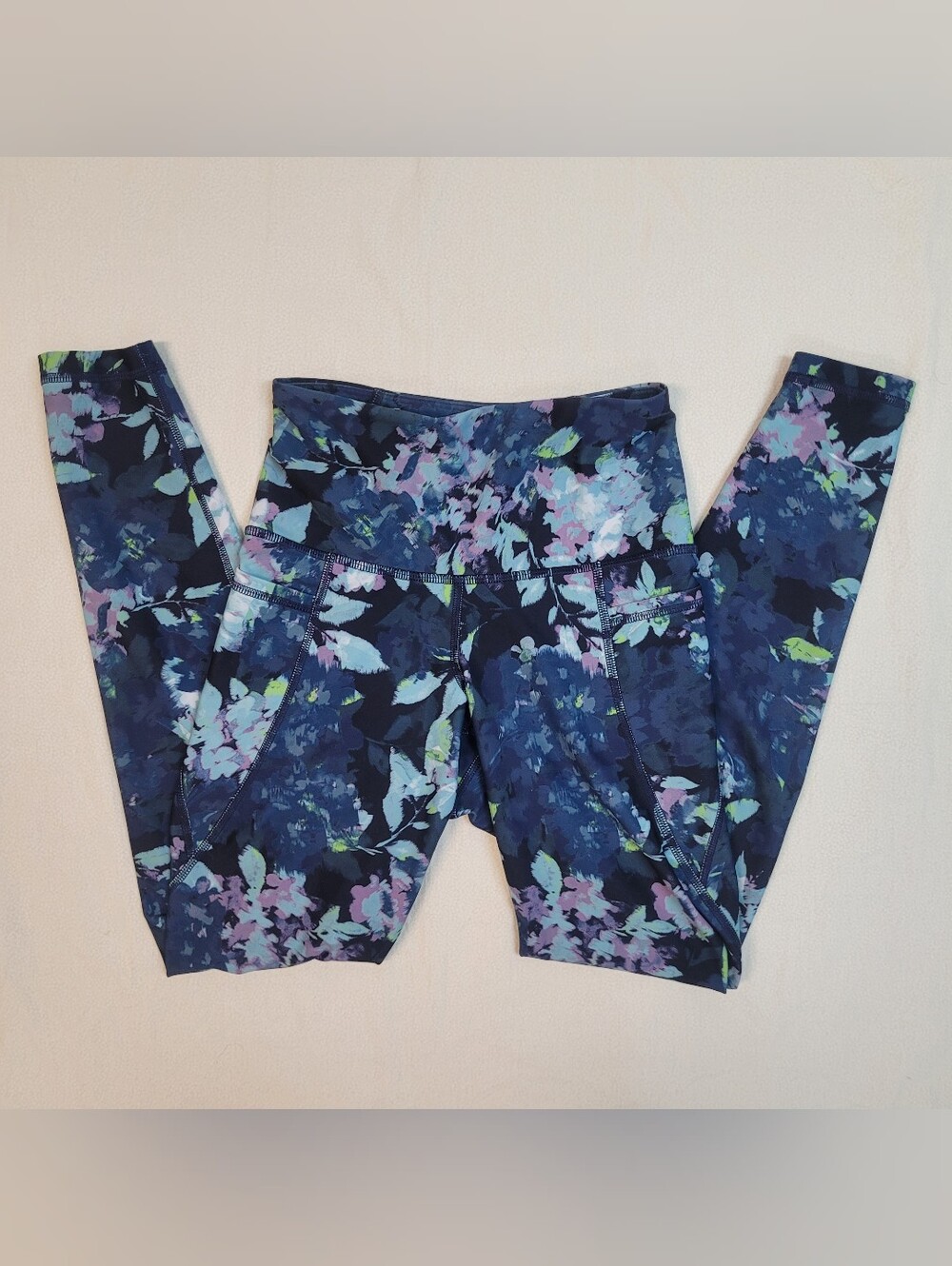 Old Navy Active, Womens XS, high rise floral leggings, Gym Workout Lounge